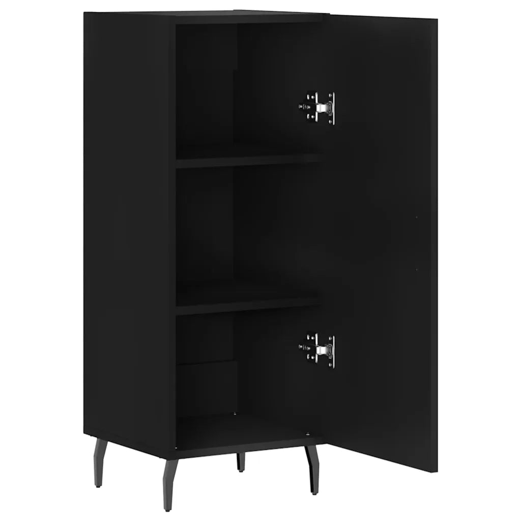 Credenza | Madia | Buffet da pranzo | Armadio da pranzo Nero 34,5x34x90 cm in Legno Multistrato