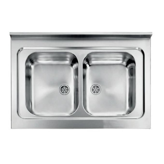 CM Rossana 90x60 2V Lavello ad incasso Rettangolare Acciaio inossidabile