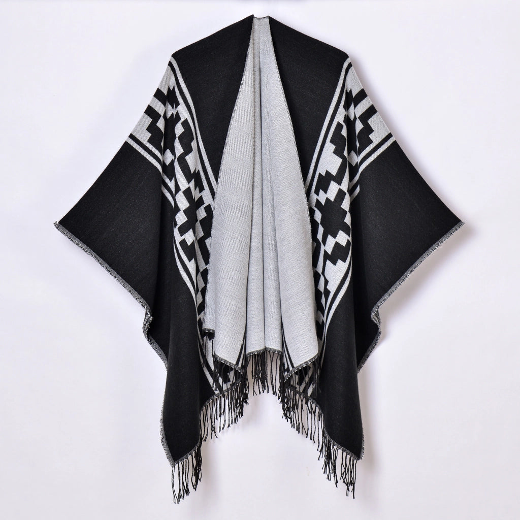 Sciarpe da donna all'ingrosso, scialli grandi in jacquard con nappe semplici