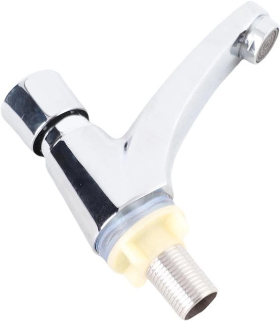 Dilatatore Autochiudente per Rubinetto - Efficace Risparmio d'Acqua - Cromato - Bagno Cucina - Funzione di Ritardo - Adatto per - Vasca da Bagno - Rubinetto Autochiudente con Funzione di Risparmio d'Acqua