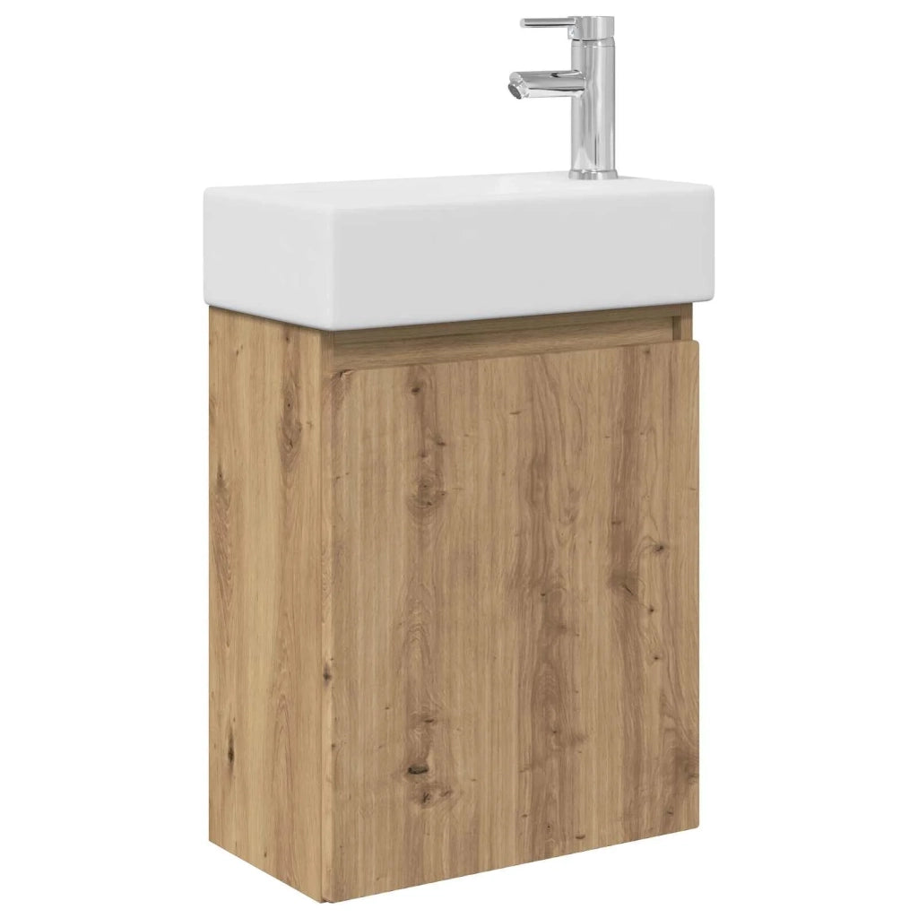 Mobile bagno con rubinetto Rovere Artigianale 889460
