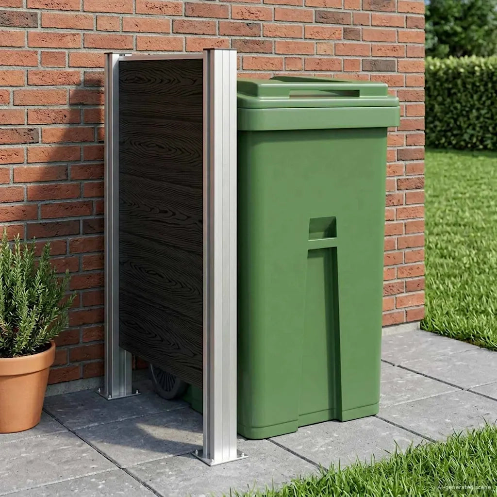 Recinzione Contenitore per Rifiuti Grigio 85 x 12 x 115 cm CFW1472173