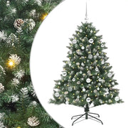 Albero di Natale Artificiale-Albero Natalizio con 150 LED Verde 150 cm 422345