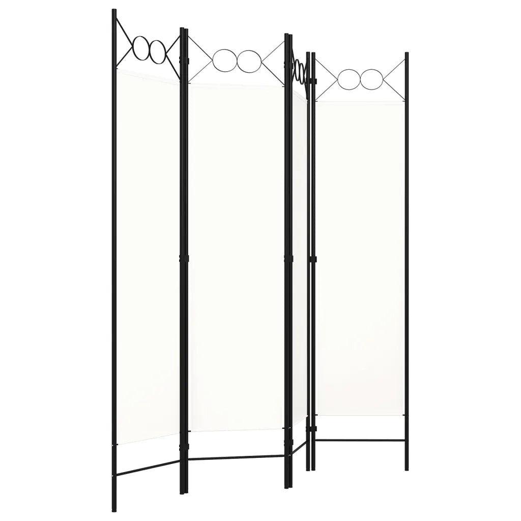 Paravento a 4 Pannelli Bianco 160x180 cm 320706