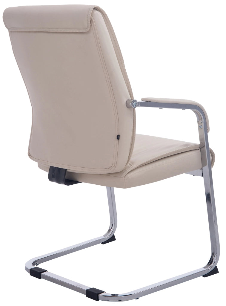 Sedia XL Anubis in similpelle crema