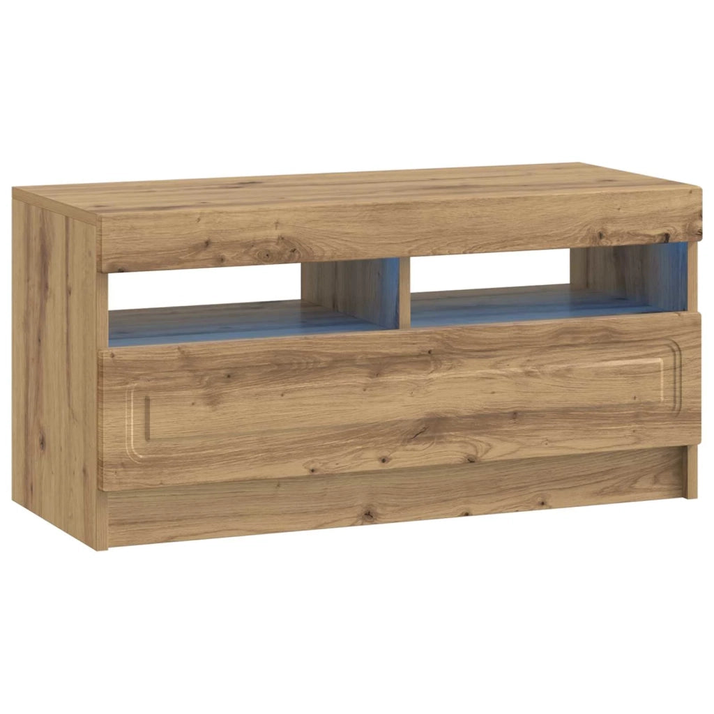 Mobile TV LED Rovere Artigianale Legno ingegnerizzato 897884