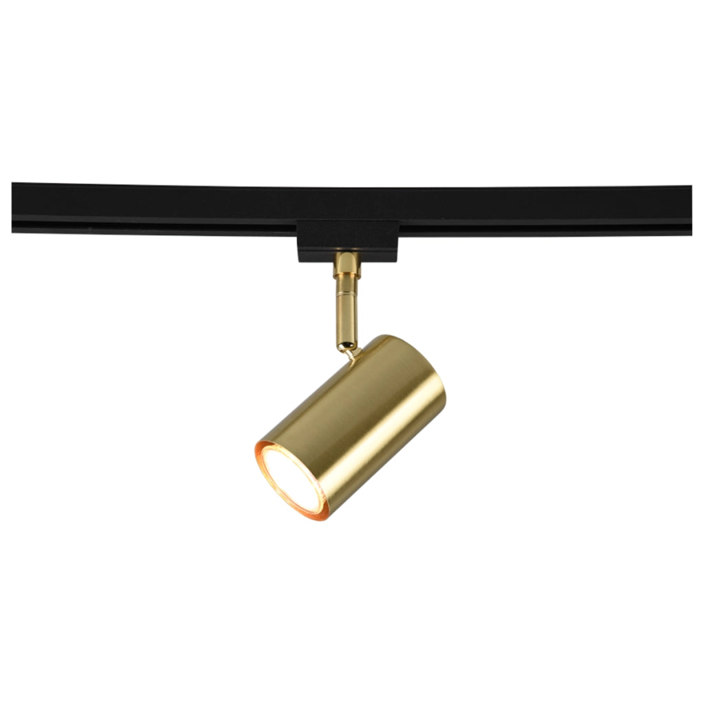 Faretto per binario DUOLINE oro Trio GU10 78240108