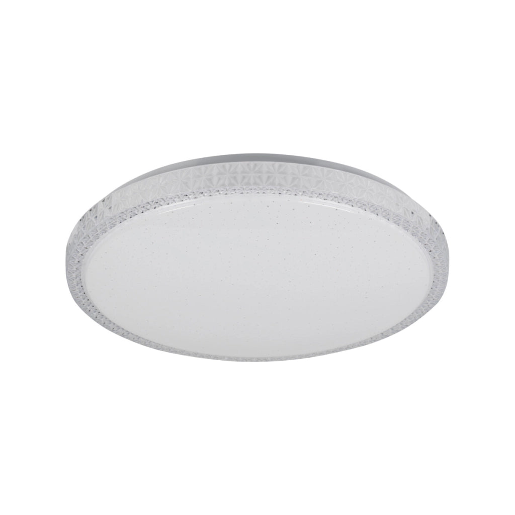 Plafoniera LED rotonda 38cm 17,5W bianca effetto stelle Kanlux