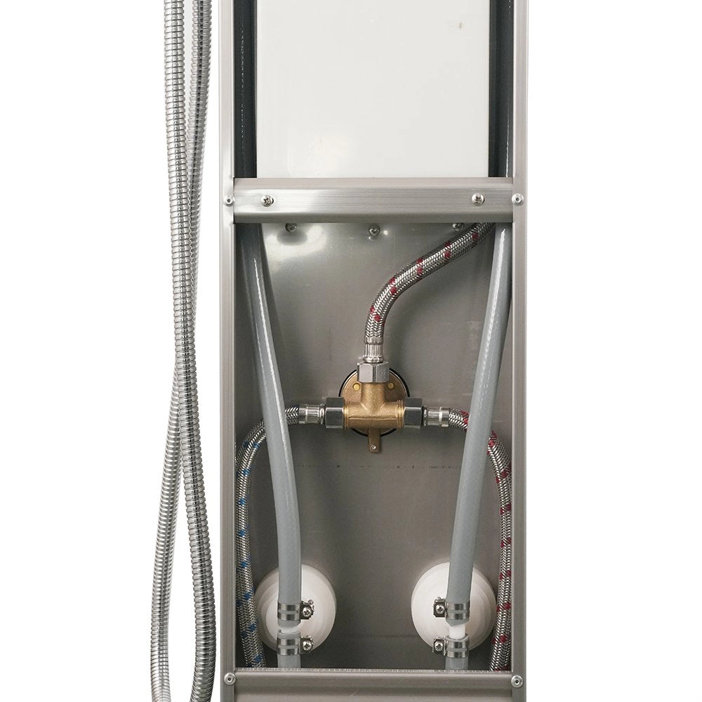 Colonna doccia pannello idromassaggio effetto cascata YH8126 SEUL - Satinato
