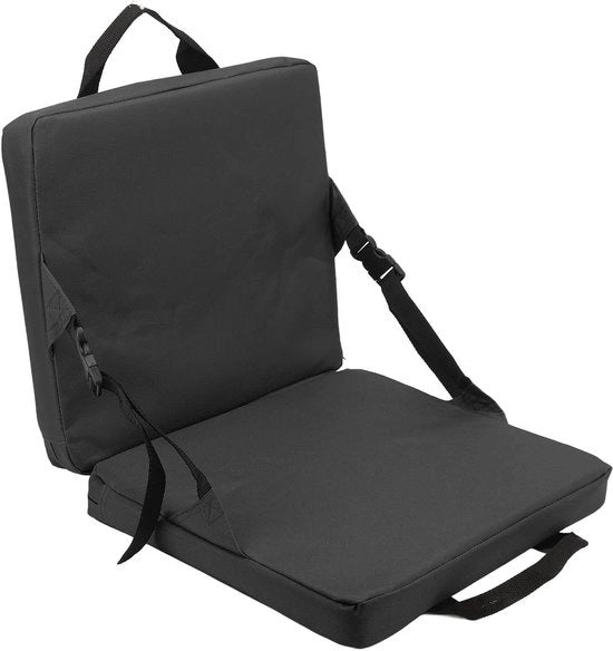 Sedile da Campeggio Leggero - Cuscino da Sedile Opportuno - Cuscino di Comfort Portatile - Supporto Lombo - Adatto per Campeggio - Soffice e Sostenibile - Cuscino da Sedia