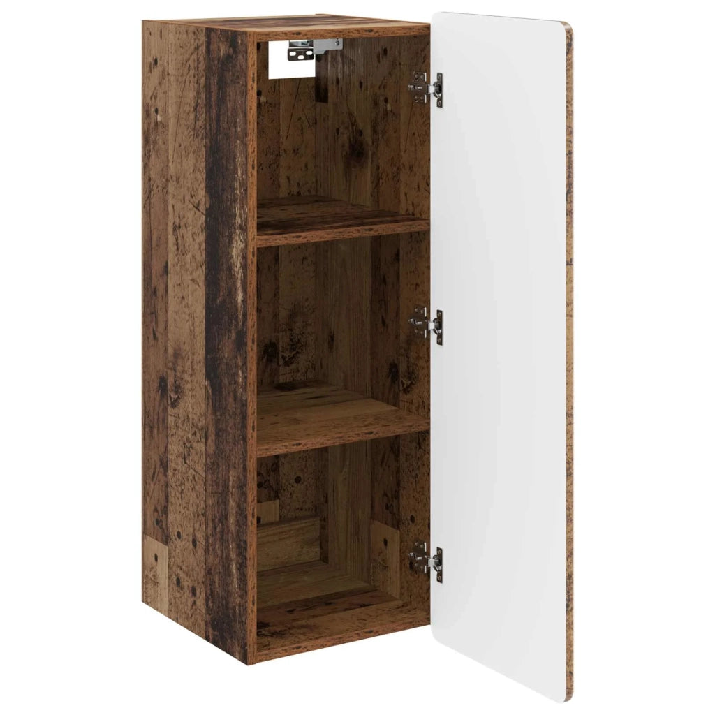 Mobiletto a muro Legno antico 33 x 34,5 x 94 cm