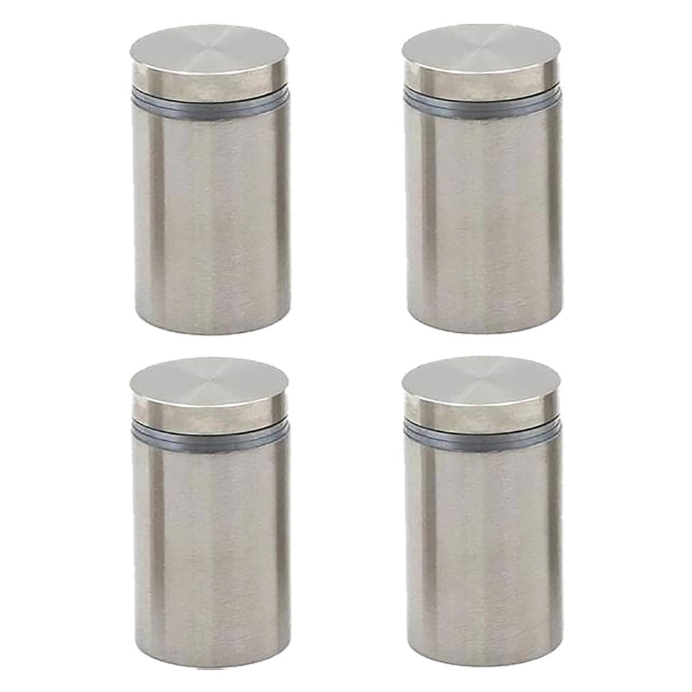 DISTANZIALI INOX PER TARGHE Ø 18 mm - pz 4  - Blister Koncreto
