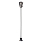 Lampada da giardino LED a energia solare ¨C zephmum ¨C nero 177 cm