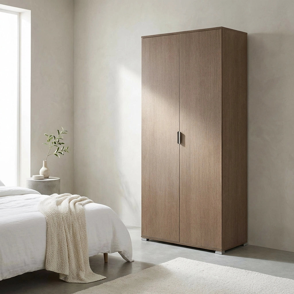 Armadio due ante 180 in Legno Composito cm 75x38x174 - MALCOLM