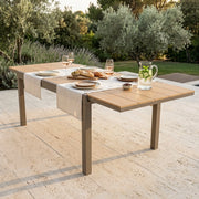 Tavolo da Giardino Allungabile piano in finto Legno 160/240x95 - URBAN