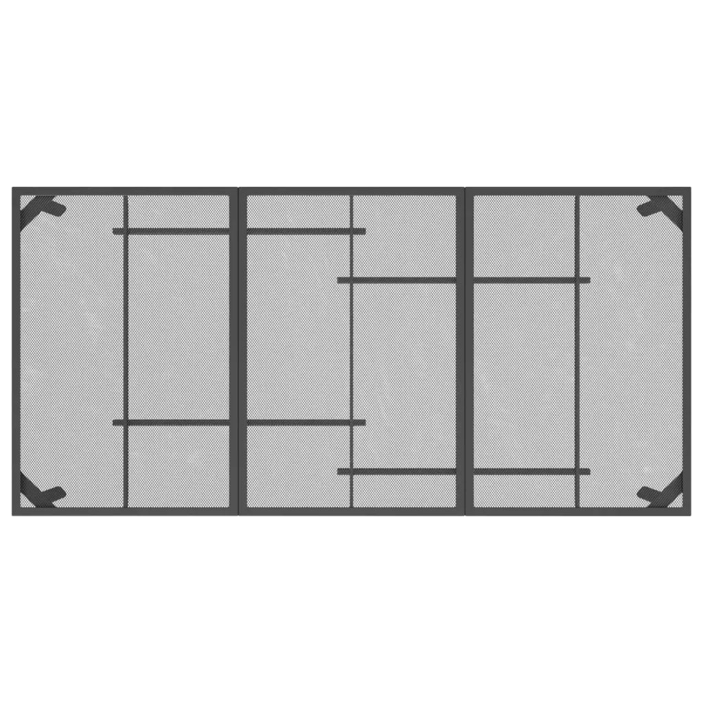 Tavolo da Giardino Antracite 165x80x72 cm Rete d'Acciaio 362734
