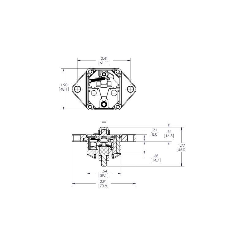 MAGNETOTERMICO AD INCASSO 120A