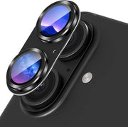 Protezione Lente Hightech - Alta Clarità - Protezione Lente per Smartphone - Vetro Resistente ai Graffi - Adatto per iPhone 16/16 Plus - 1.9H Durezza - 99,9% Transparenza - Film di Protezione per Lente di Camera