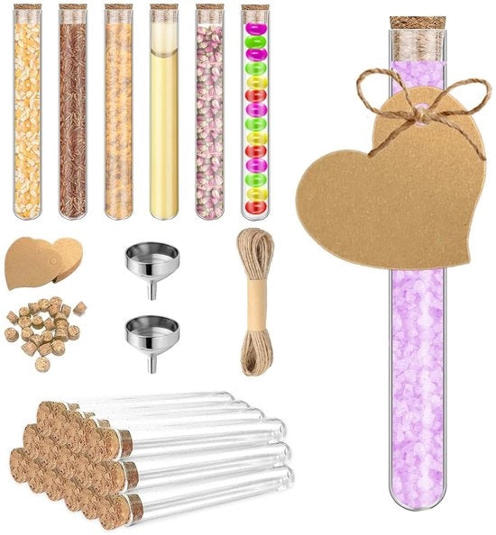 Bicchieri di conservazione 30 pezzi: plastica, trasparente, hard plastic, chiusura a vite - Per caramelle, spezie, sale da bagno - Attrezzature di laboratorio & opzioni di conservazione