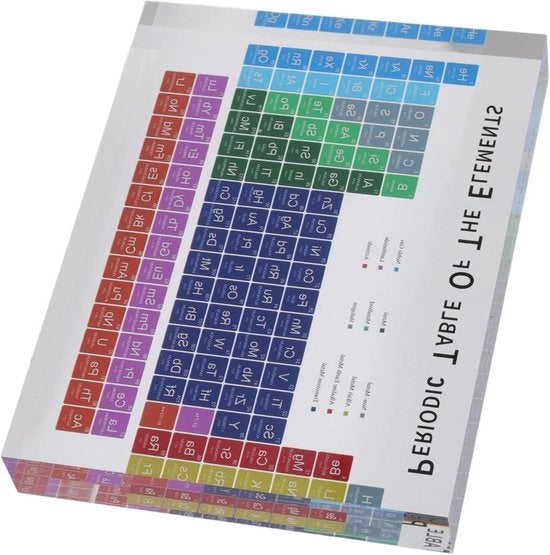 Sistema Periodico Acrilico Decorativo - Elementi Senza Odore - Luce Attractiva per la Scuola - Educativo - Attrattiva - Hztyyier - (S) .