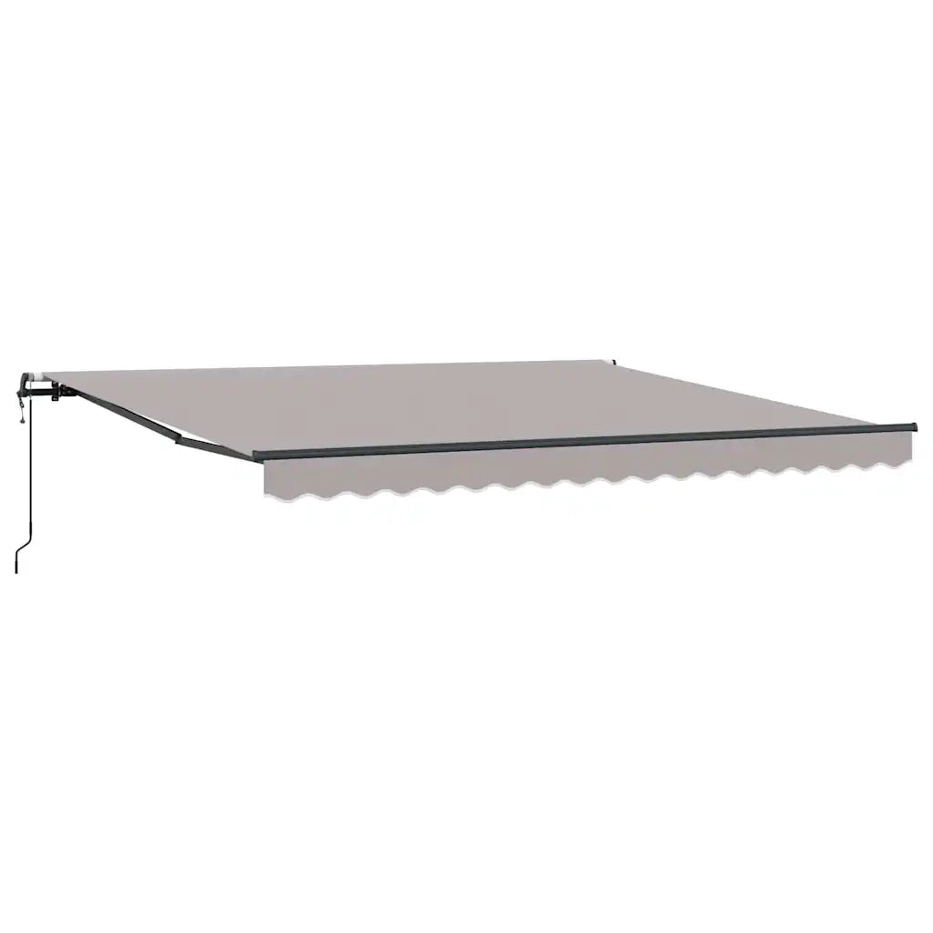 Tenda Retrattile Grigio chiaro 400 × 350 cm Tessuto e Alluminio 3330805