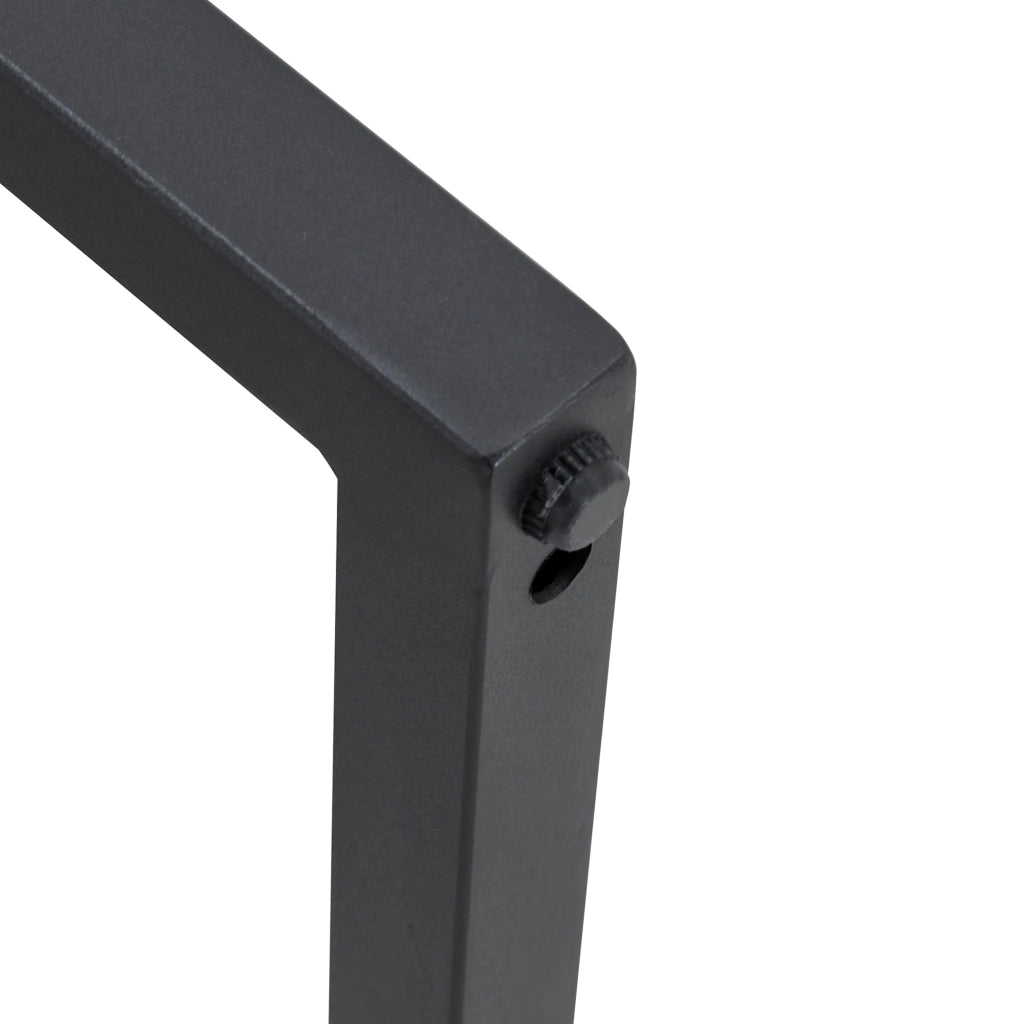 Sgabelli da bar nordici, 2 pezzi con seduta imbottita in PU bianco e gambe in metallo nero, 61 × 60,5 × 54 cm