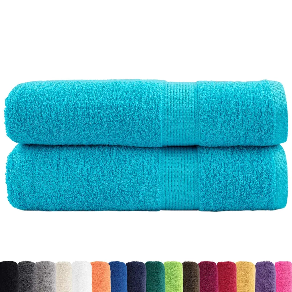 Asciugamani Doccia SOLUND 2 pz Turchesi 70x140 cm 600 g/m² 137452