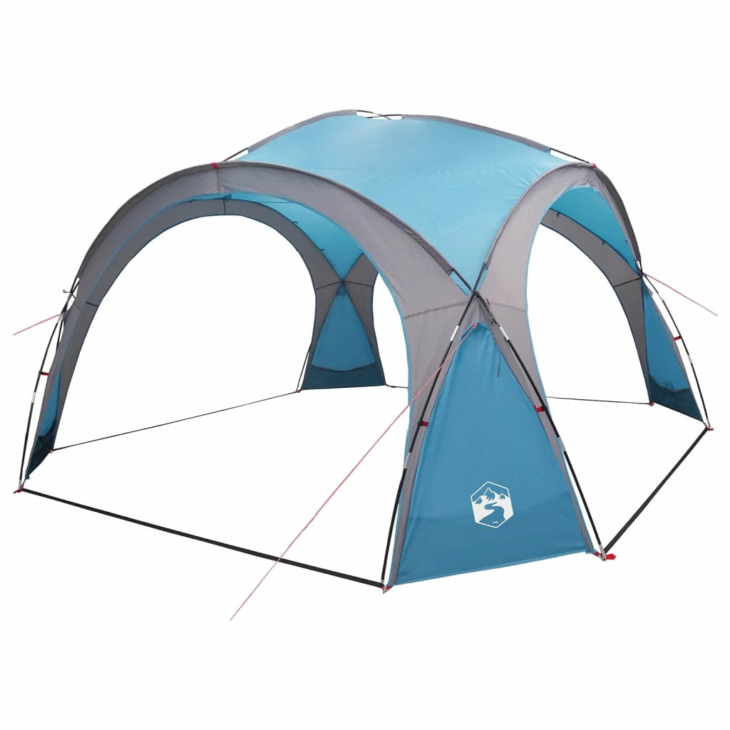 Tenda Laterale Blu 410 x 410 x 250 cm Poliestere e Acciaio 42028682