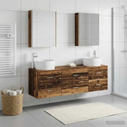 Set di mobili per il bagno 5 pcs Legno antico 3407013