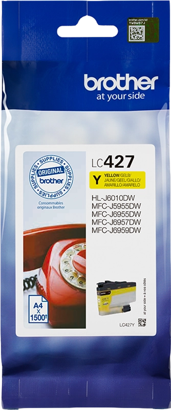 Brother LC-427Y cartuccia d'inchiostro 1 pz Originale Giallo