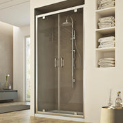 Porta Doccia 90CM H185 trasparente  mod. Sintesi 2 Ante