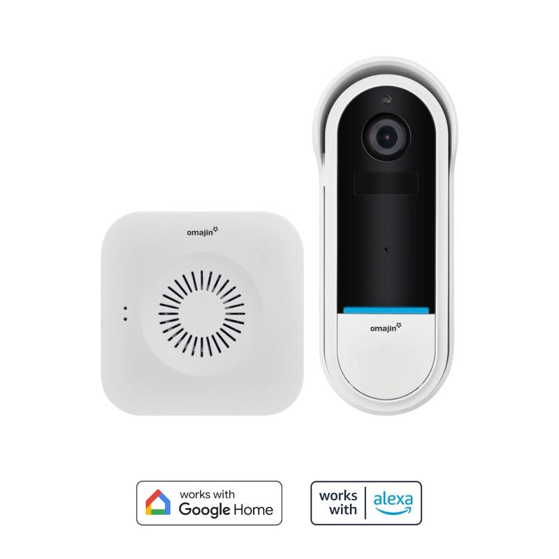 OMAJIN by Netatmo Campanello Intelligente 2K wireless. batteria. suoneria inclusa. rilevamento movimenti/persone. IP65. monitoraggio zone. audio bidirezionale. archiviazione SD/Cloud. OVD-01