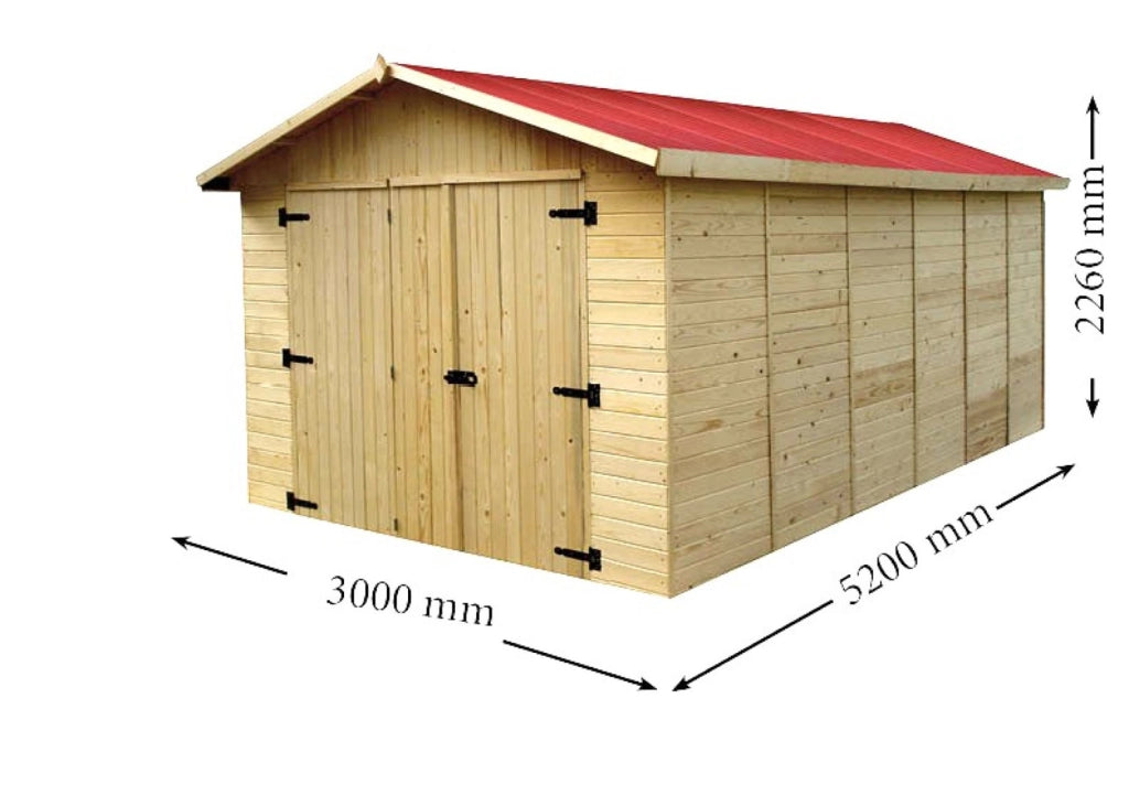 Cheonda - Garage Eden, pannelli in abete rosso 16 mm.
