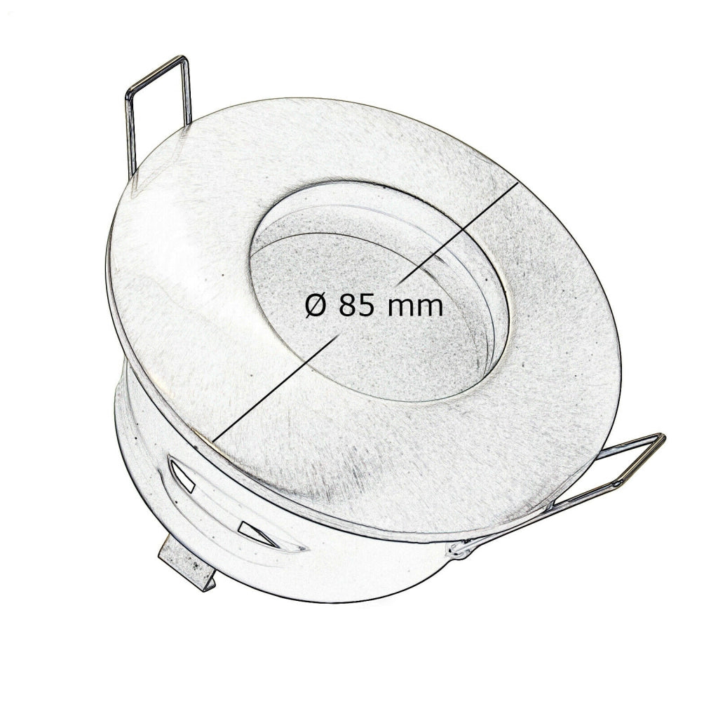 Faretto Led da incasso per bagno box doccia lampada RGBW 5W GU10 cromoterapia con telecomando