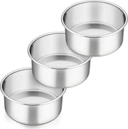 Tazza rotonda 16 cm - set da 3 pezzi - acciaio inossidabile - impermeabile e lavastoviglie