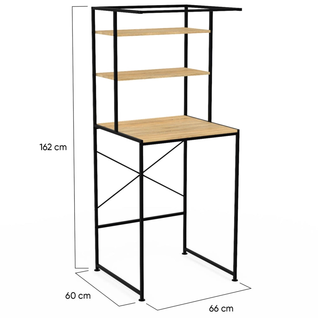 IDMarket - Scaffalatura portabiancheria di design industriale DETROIT