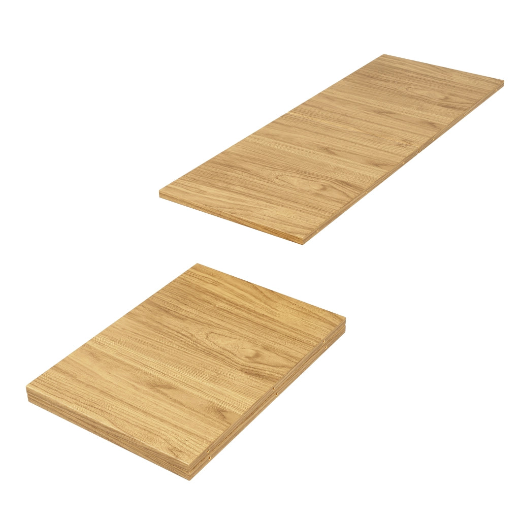 TAVOLO da pranzo allungabile rotondo 118-158 cm MDF colore legno naturale