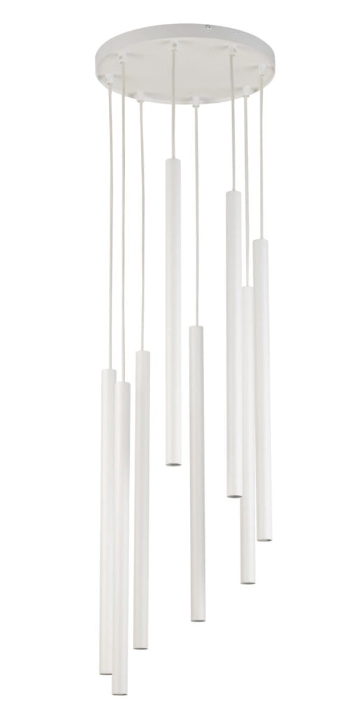Lampada a sospensione Sopel bianca 8 luci G9 Sigma