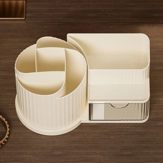 Organizzatore per ufficio a carrello con stile caricamento a più livelli, per cosmetici e articoli da ufficio