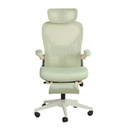 Sedia da Ufficio in Schiuma con Schienale Pieghevole e Supporto Lombare; Verde; per Studio e Lavoro