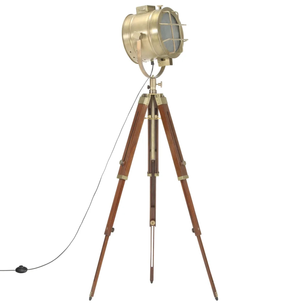 Lampada da Terra a Treppiede Legno Massello di Mango 165 cm CFW6306429