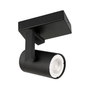 Spot parete/soffitto Italux Mola nero GU10 orientabile