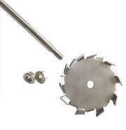 Sega a Spazzola per Vernici - Manicotto in Acciaio Inox - Tipo Denti - Manico da 25cm - Piastre Rotonda - Frantumatore - 304 Acciaio Inossidabile