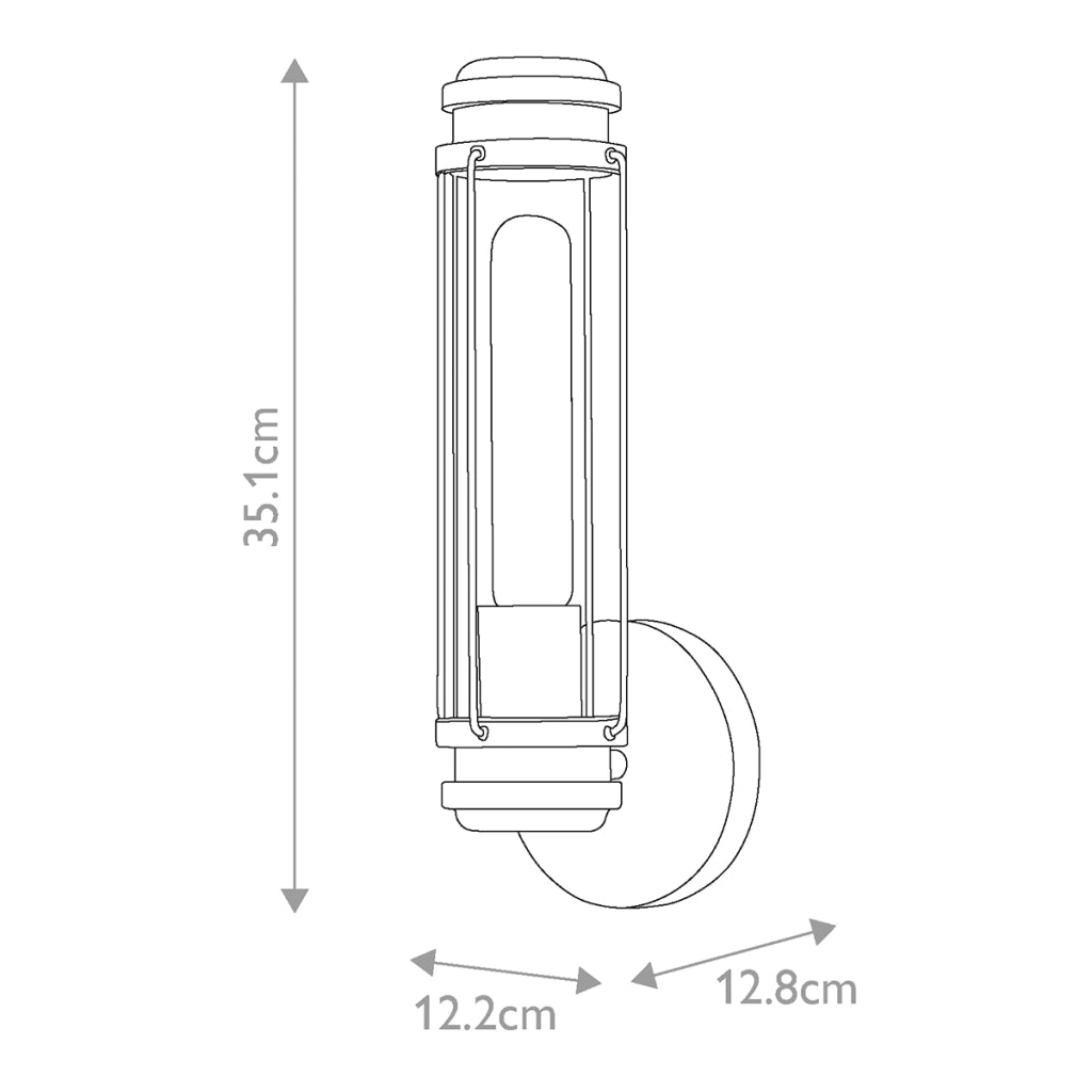Applique bagno Masthead Hinkley cromata vetro tubo E27