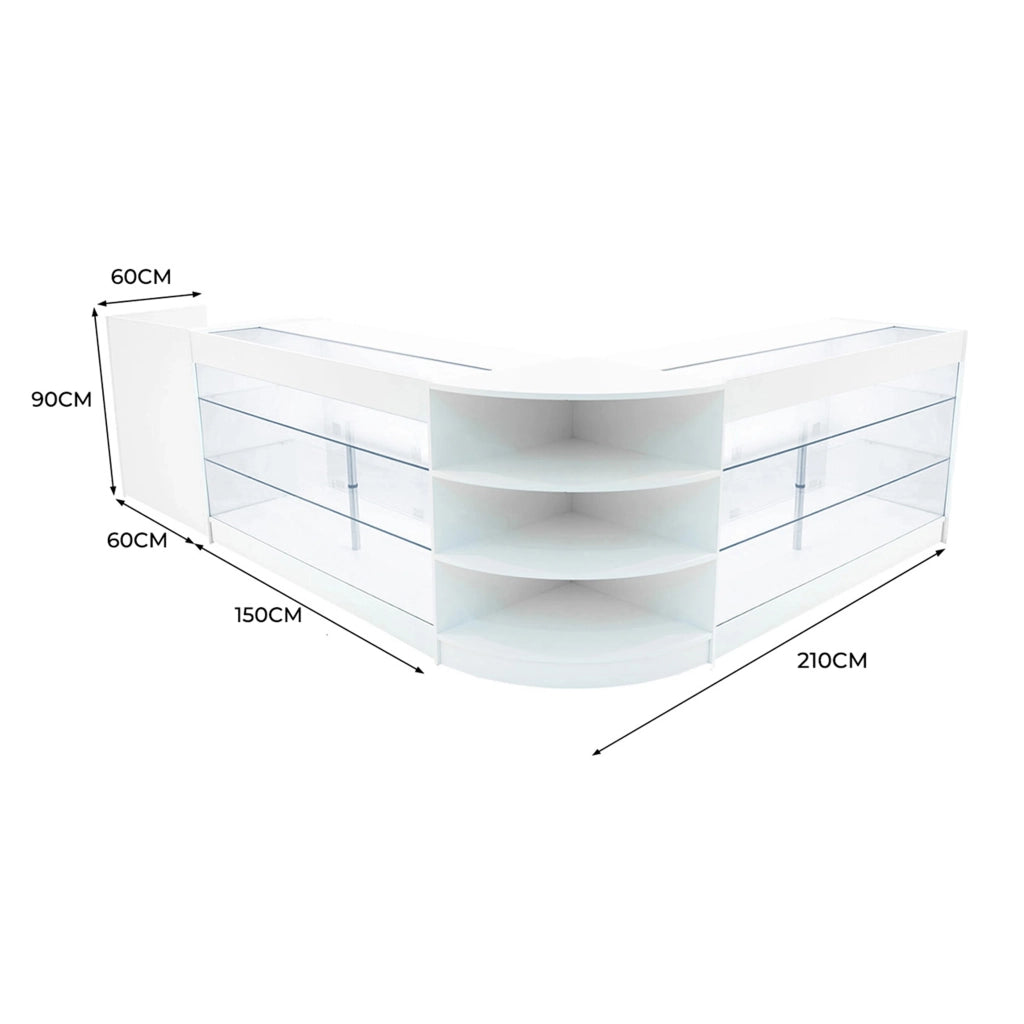 Set Banconi LED Astro Bianco K1500 LM60 TB60 Vetrina Negozio con Chiavi