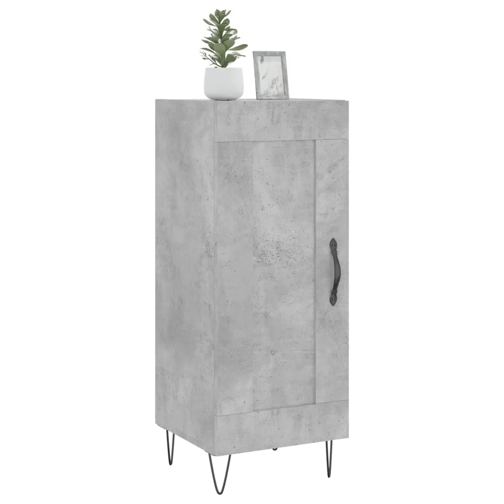 Credenza-Buffet-Armadio da cucina Grigio Cemento 34,5x34x90 cm in Legno Multistrato 814992