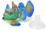 Decorazione per acquario siliconica luminosa - Simulazione di pesce tropicale - Ornamento realistico - Decorazione illuminante - Materiale ecocompatibile - Ambiente acquario elegante - Ornamento per acquario