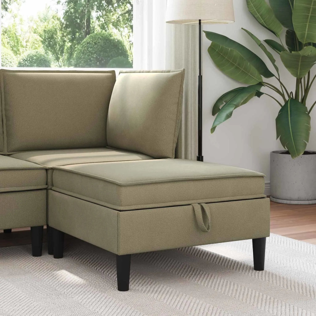 Pouf con Storage Cachi Velluto