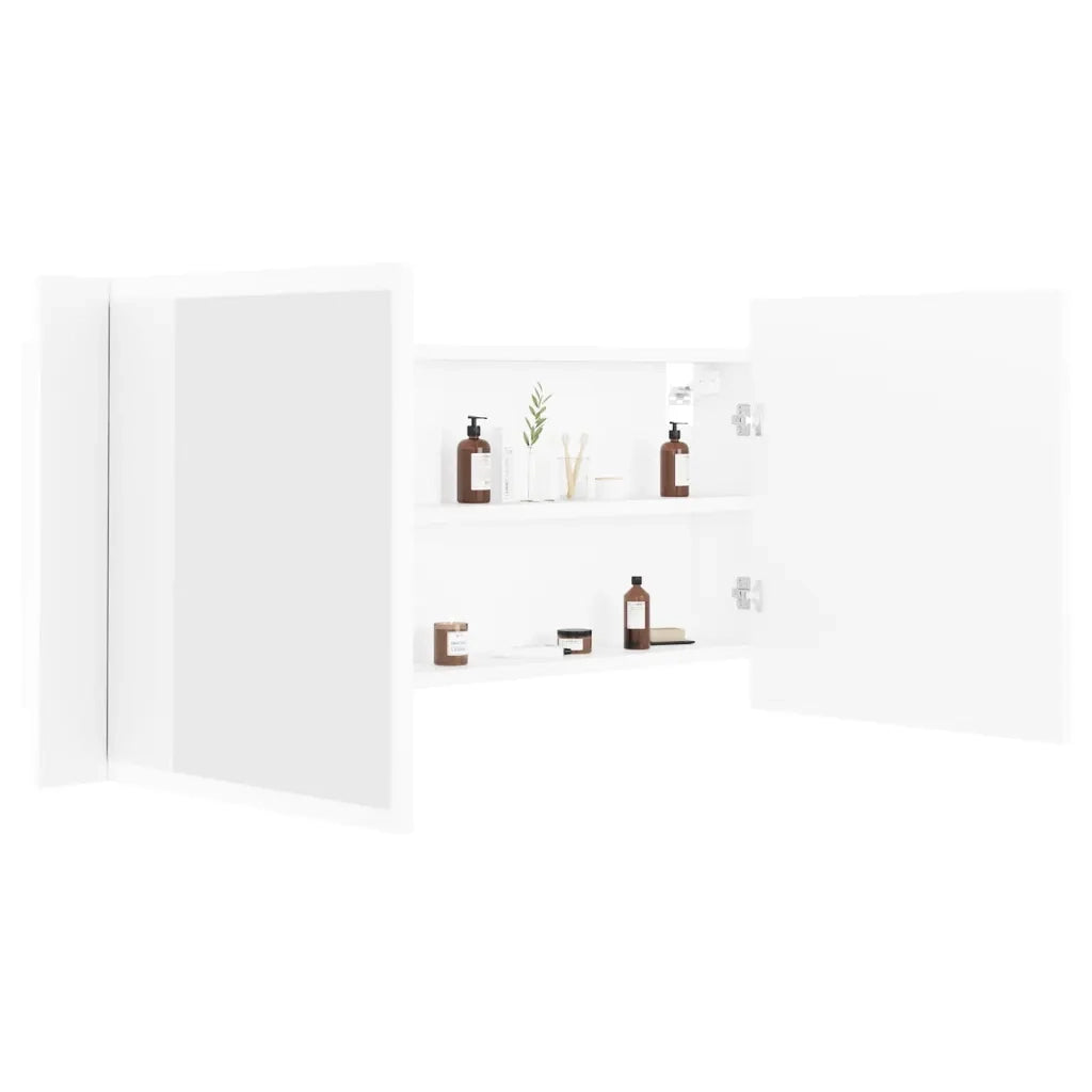 Specchio da Bagno con LED Bianco 100x12x45 cm in Acrilico 804980
