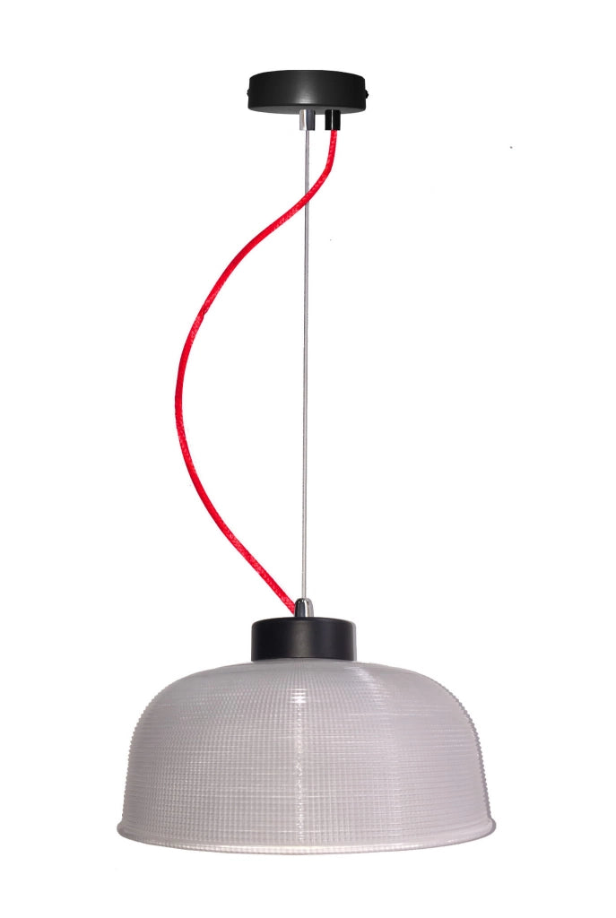 Lampada a sospensione Candellux Liverpool E27 grigia Ø26,5